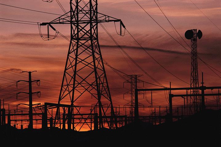 HIGH VOLTAGE 
TOWERS IN FOG